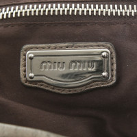 Miu Miu Handtasche in Silbergrau