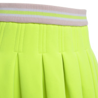 Manoush Pleated skirt in neon yellow