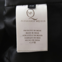 Alexander McQueen abito in pelle di colore nero