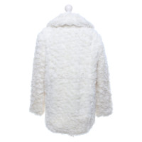 Claudie Pierlot Fur coat in offwhite