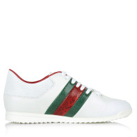Gucci Sneakers in white/green/red