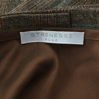 Strenesse Pleated skirt with check pattern