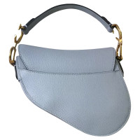 Christian Dior Saddle Bag Leather in Blue