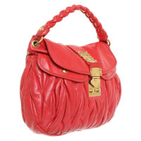 Miu Miu Sac à main en Cuir en Rouge