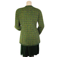 Chanel Anzug aus Wolle in Grün