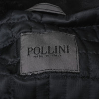 Pollini Suede jas in zwart