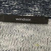 Windsor Pullover in blue / white