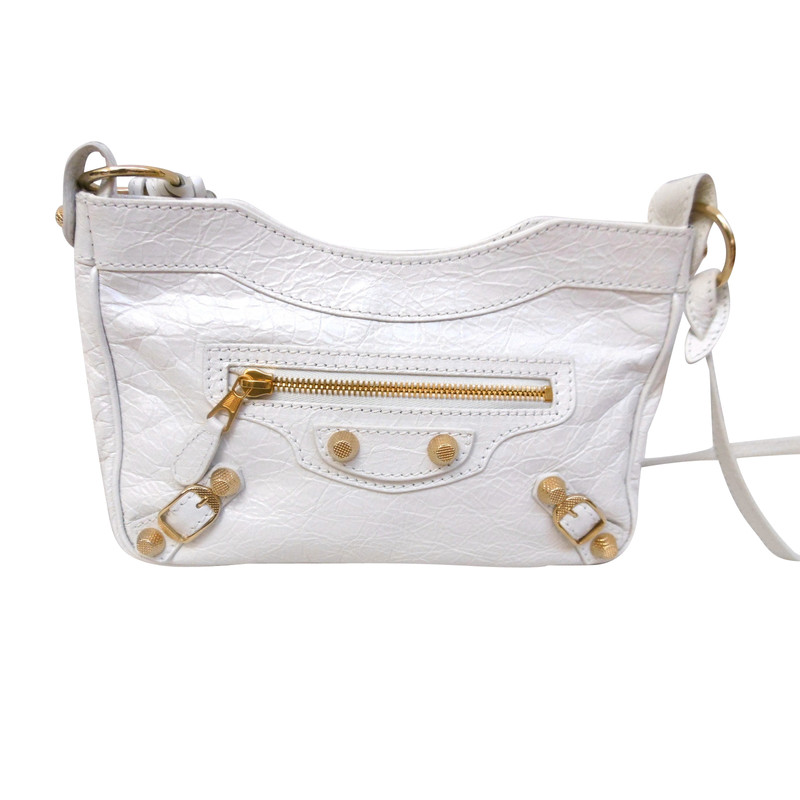 balenciaga white shoulder bag