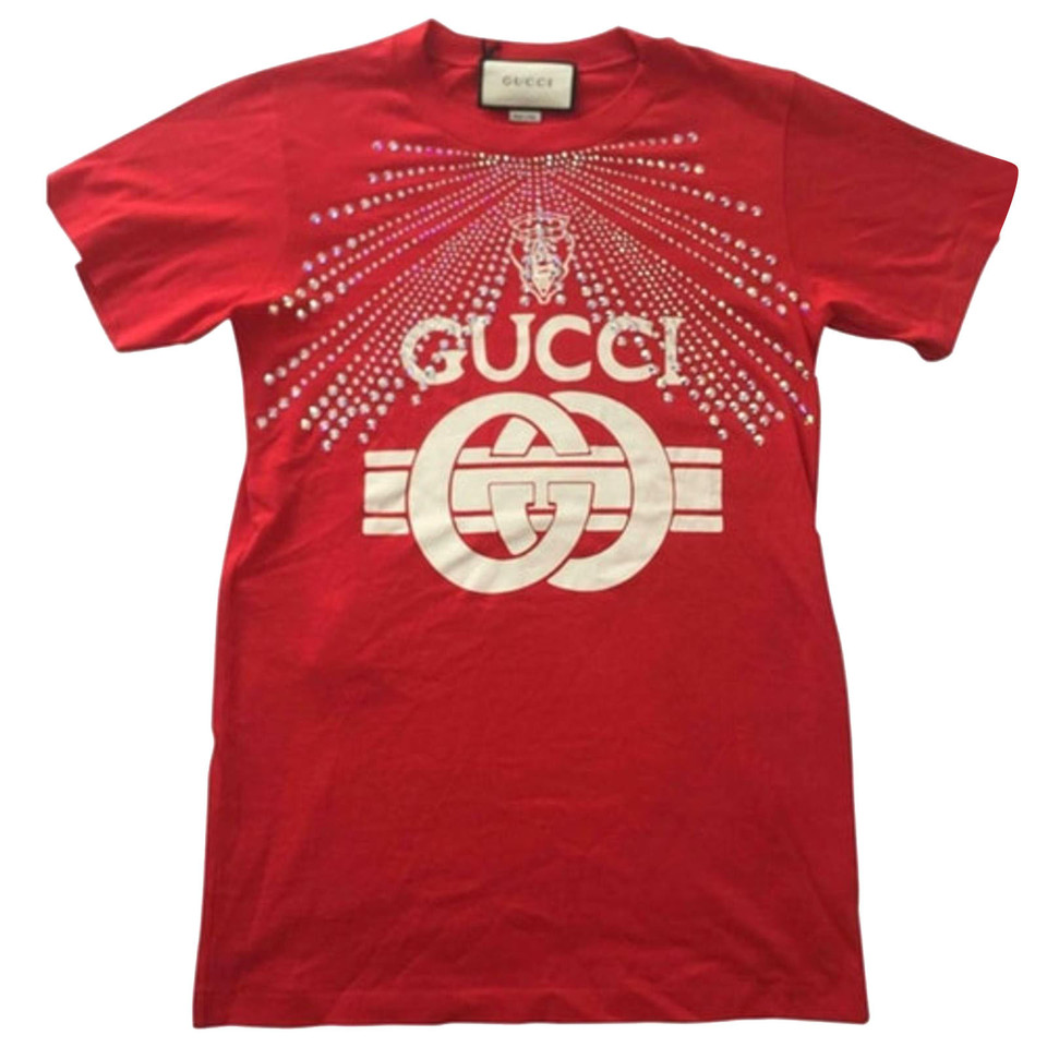 Gucci Top en Coton en Rouge