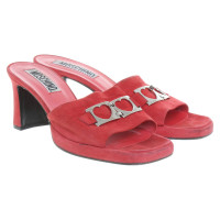 Moschino Mules en rouge