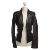Elisabetta Franchi Leather jacket in black
