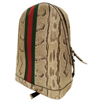 Gucci Python leather backpack