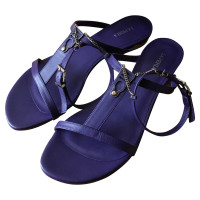 La Perla Sandalen aus Leder in Violett