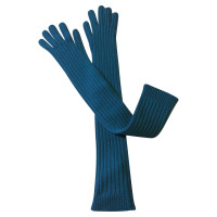Prada Gloves Cashmere in Turquoise