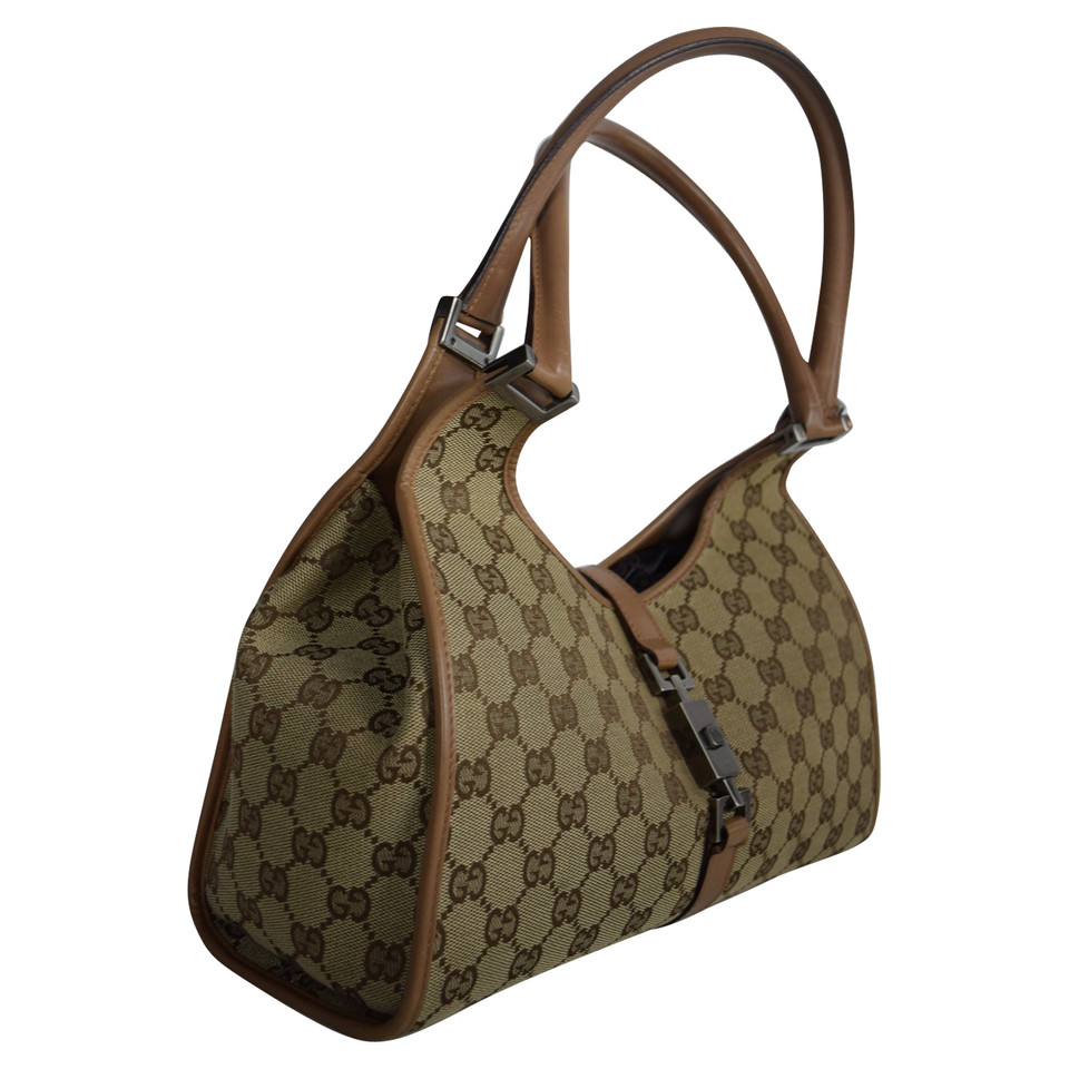 Gucci Jackie O Bag Leather in Brown