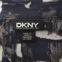 Dkny blouse en soie avec motif