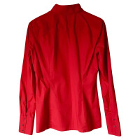 Hugo Boss Getailleerde blouse in rood