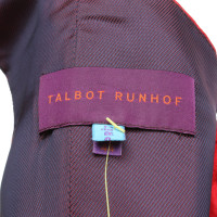 Talbot Runhof Top Silk in Red