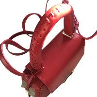 Salar Umhängetasche aus Leder in Rot