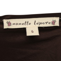 Nanette Lepore robe de dentelle marron