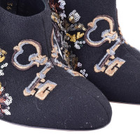 Dolce & Gabbana Ankle boots with sequined embroidery