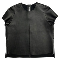 Acne Top en Cuir en Noir