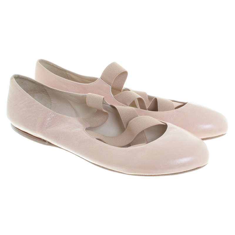 Prada Ballerinas in Nude