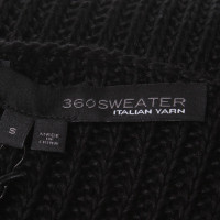 360 Sweater Strick-Top in Schwarz
