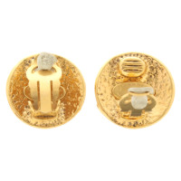 Chanel Clips d'oreille avec logo CC en or