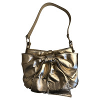 Yves Saint Laurent Shoulder bag Leather in Gold