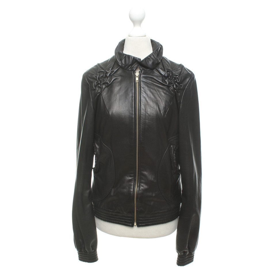 Fendi Leather jacket in black