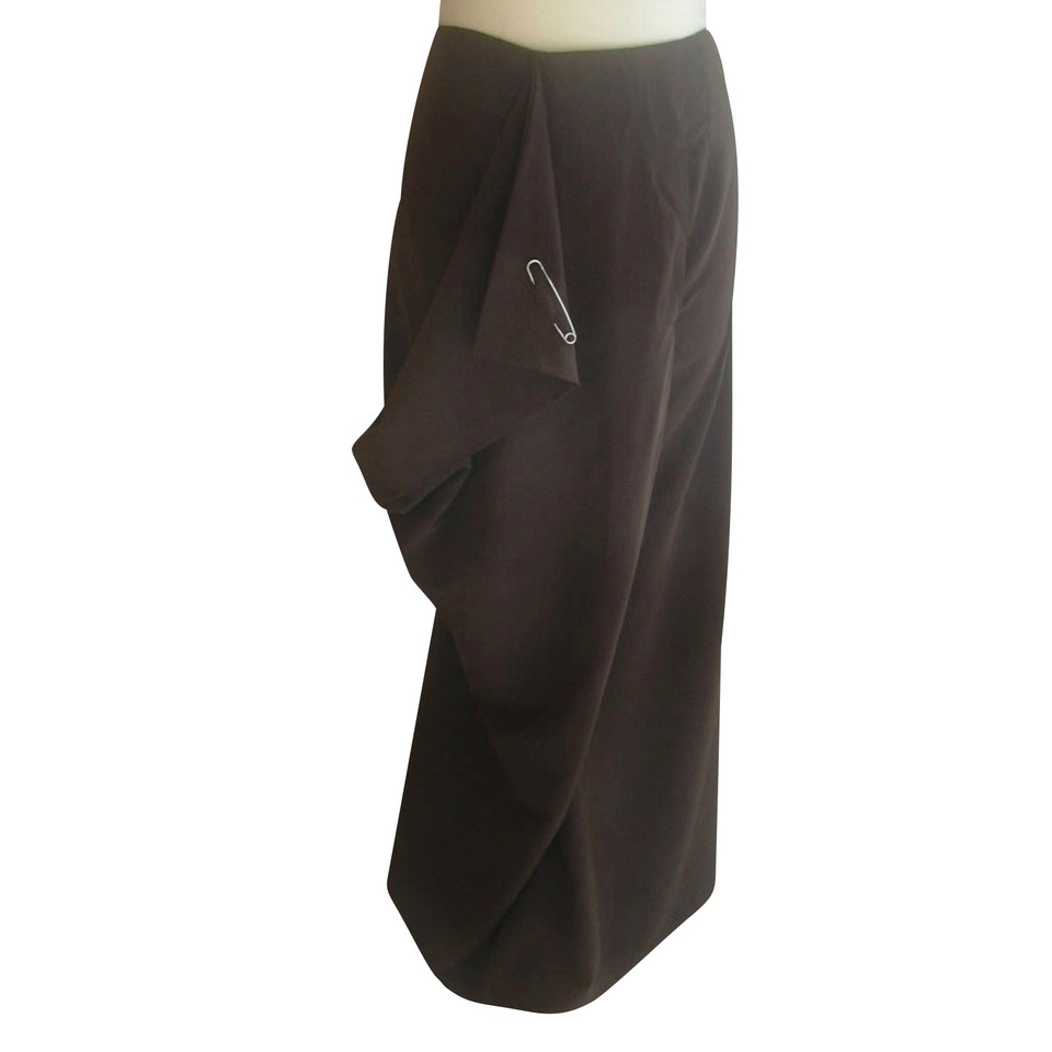 Yohji Yamamoto Skirt in Brown