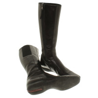 Prada Leather boots in black