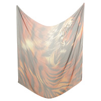 Roberto Cavalli Silk scarf in animal look