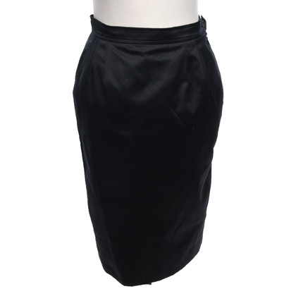 Yves Saint Laurent Skirt Cotton in Black