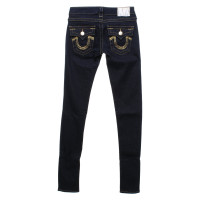 True Religion Jeans mit goldfarbenen Details