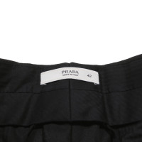 Prada Trousers Wool in Black