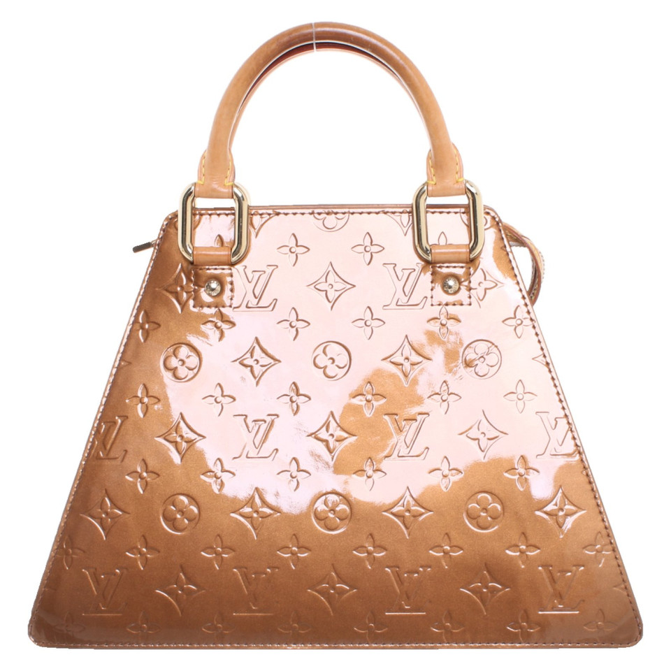 Louis Vuitton Handtasche aus Lackleder in Ocker