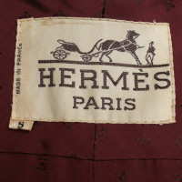 Hermès Wool coat in Bordeaux