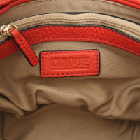 Cinque Handtasche aus Leder in Rot