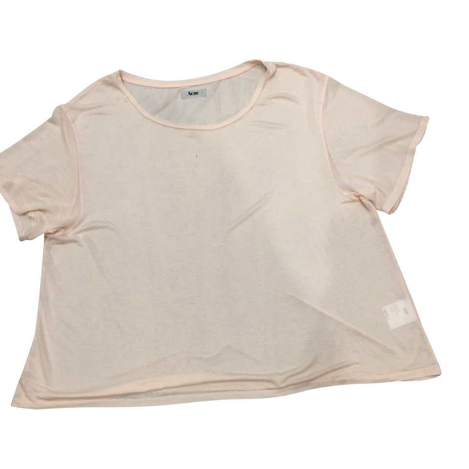 Acne T-shirt in nude