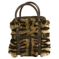 Salvatore Ferragamo Tote Bag with fur trim