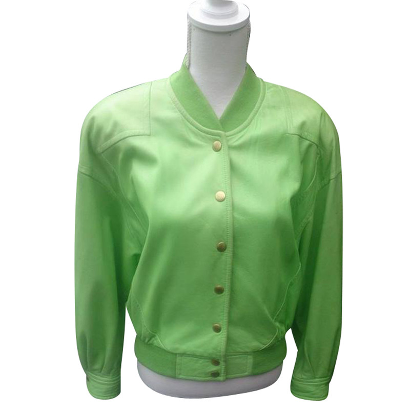 Escada Vintage Leatherjacket and matching blouse