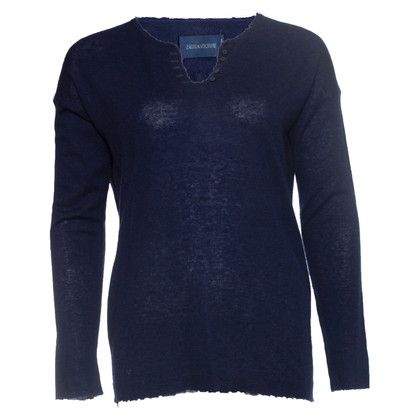 Zadig & Voltaire Top Cashmere in Blue