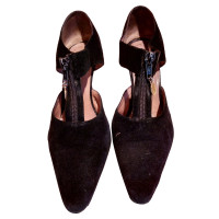 René Caovilla Slippers/Ballerinas Leather in Black