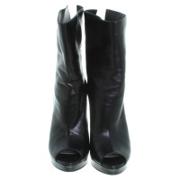 Prada Peeptoe ankle boots in black
