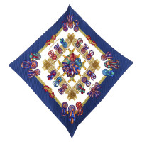 Hermès Echarpe/Foulard en Soie en Bleu