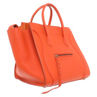 Céline Luggage Mini en Cuir en Orange