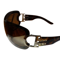 Christian Dior Bruine kunststof zonnebril