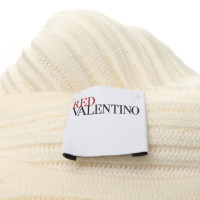 Red Valentino maglione a maniche corte in crema